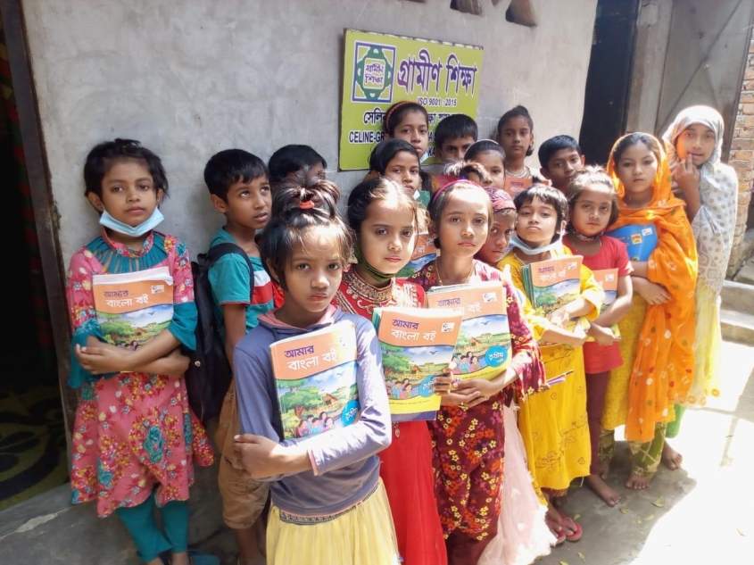 Celine-GrameenShikkha Slum School Project
